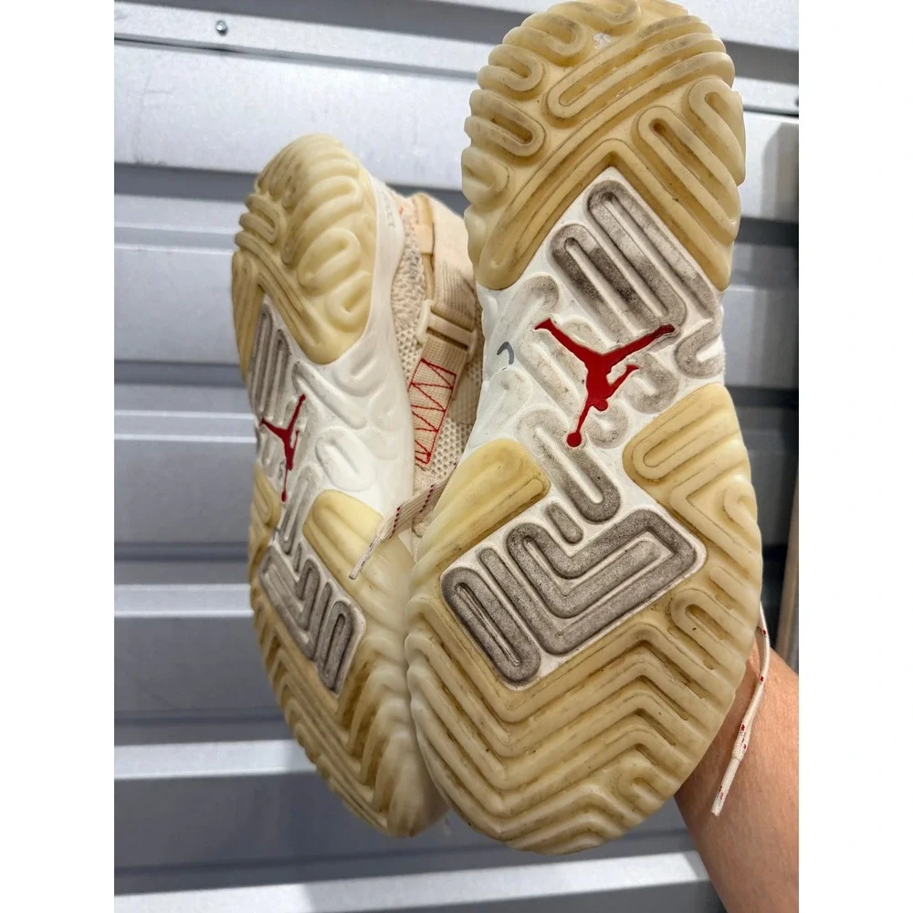 Jordan Apex-React Sneakers Men 12 Beige Bio Beige BQ1311-206 Flyknit High Top